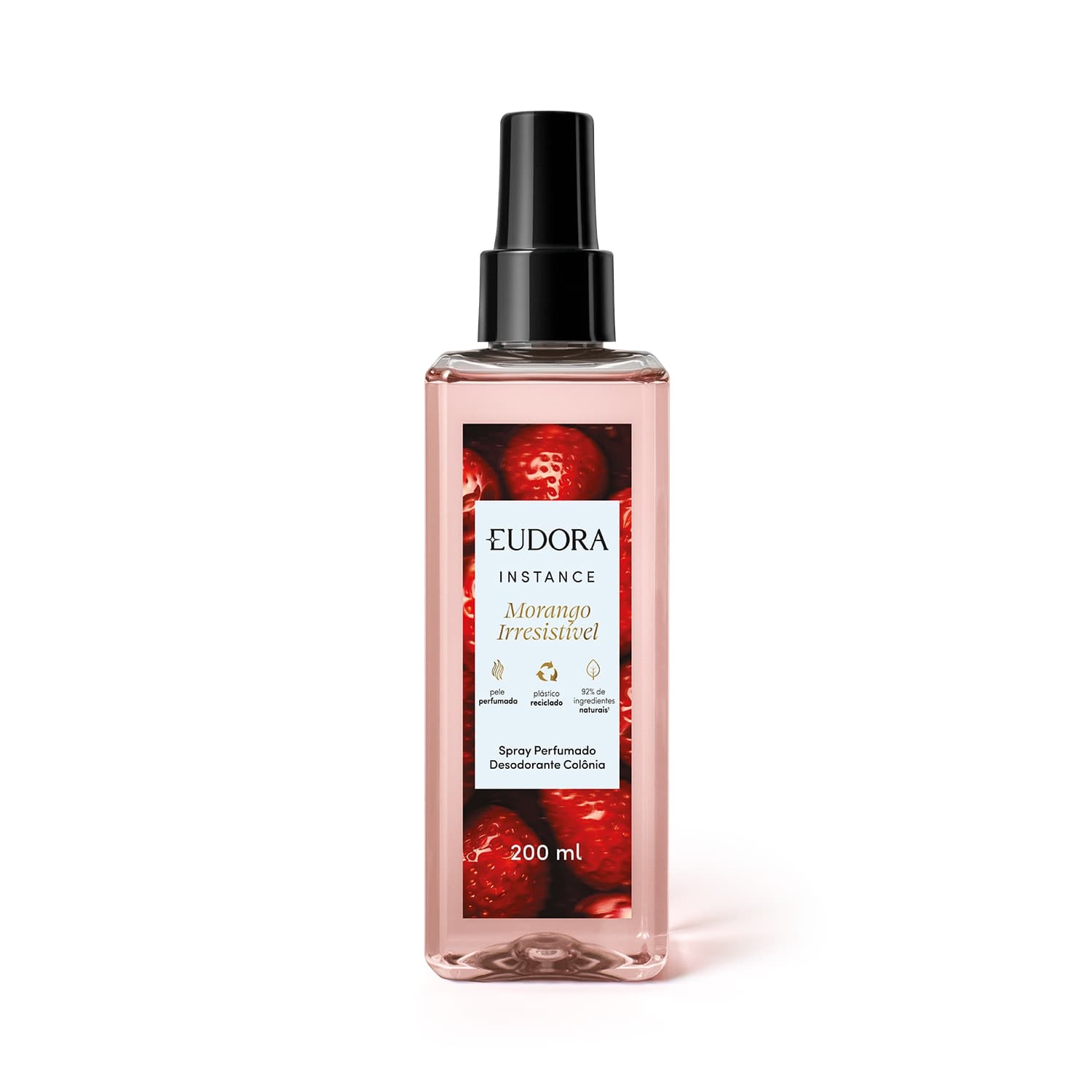 Spray Perfumado Desodorante Colônia Instance Morango Irresistível 200ml