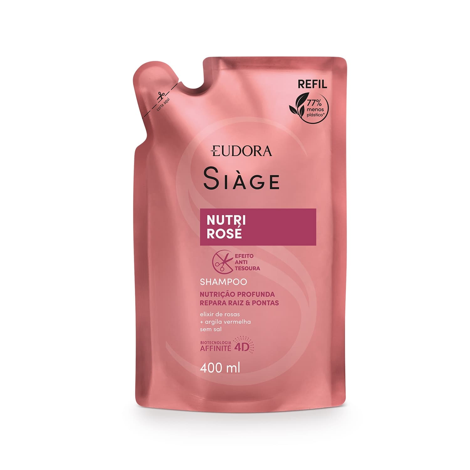 Refil Shampoo Siàge Nutri Rosé 400ml
